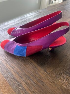 Rare Vintage Slingback Kitten Heels